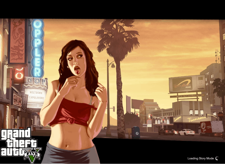 Grand Theft Auto 5 Loading Screen Girl Sexiezpicz Web Porn