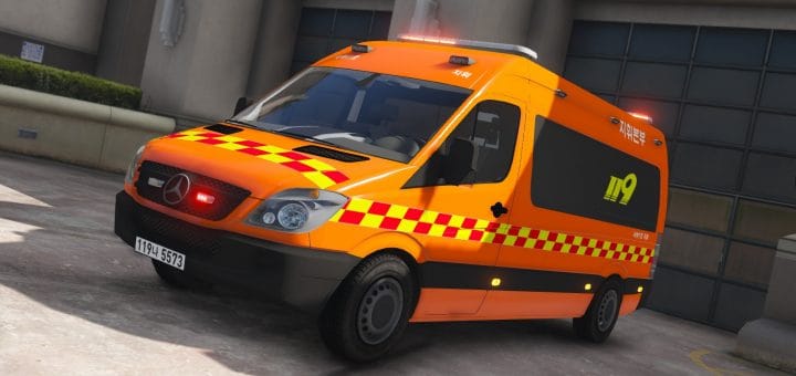 GTA 5 Paint Jobs Mod GTA 5 Best Paint Job Mods   KR Fire Command 소방지휘차│ELS 1.0 720x340 