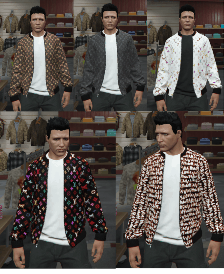 Louis Vuitton Open Zip Jackets Pack 1.0 - GTA 5 Mod | Grand Theft Auto ...