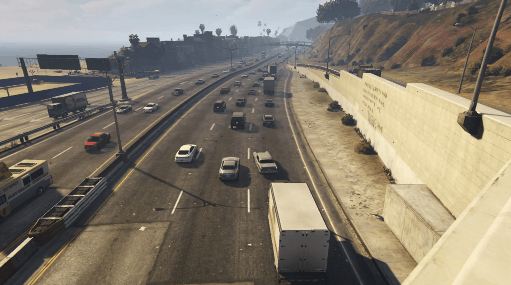 Los Angeles Traffic 1.1 GTA 5 Mod Grand Theft Auto 5 Mod